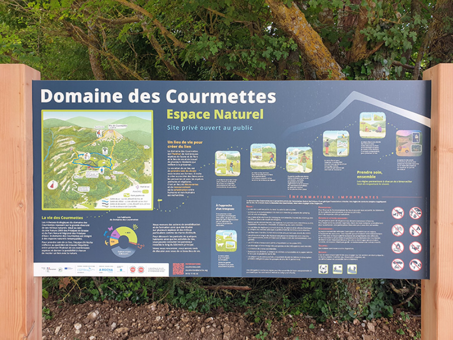 Panneau d'entrée - Aleksandra Delcourt - graphisme écoresponsable